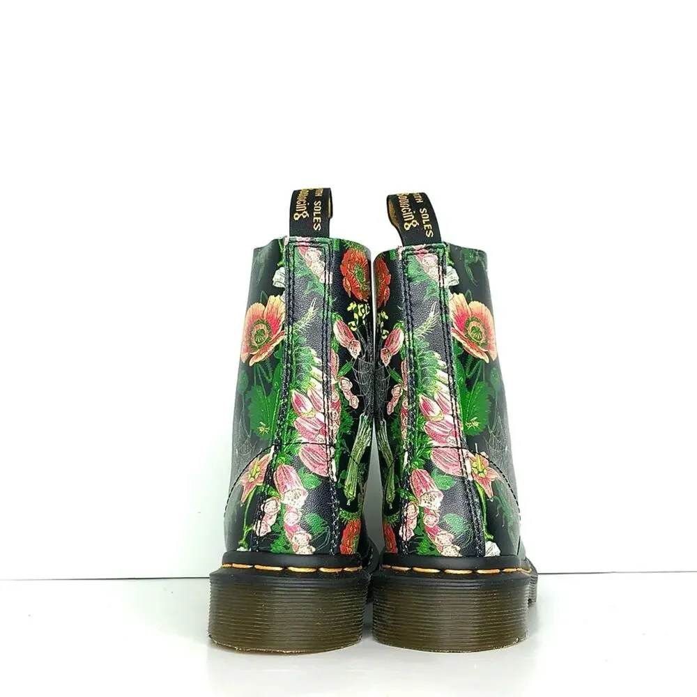 NIB Dr Martens Wild Botanics 1460 Lace Up Ankle Boots Women’s 5 Shoes - Picture 9 of 13